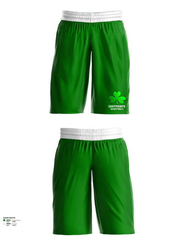 Womens Basketball Shorts, Eastpointe High School Basketball, Women's Basketball, Teamtime, Team time, sublimation, custom sports apparel, team uniforms, spirit wear, spiritwear, sports uniforms, custom shirts, team store, custom team store, fundraiser sports, apparel fundraiser