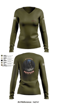 49th A co 1st Platoon REAPERS 78641109 Women's Long Sleeve V-neck Shirt - 3