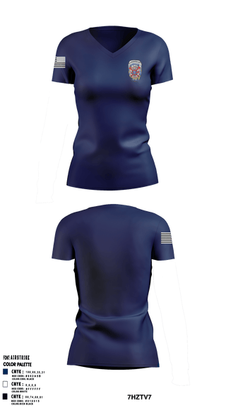 Women's Short Sleeve Vneck Shirt, , Fire Department, Teamtime, Team time, sublimation, custom sports apparel, team uniforms, spirit wear, spiritwear, sports uniforms, custom shirts, team store, custom team store, fundraiser sports, apparel fundraiser