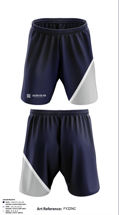 Galena Middle School 63901938 Athletic Shorts With Pockets - 1