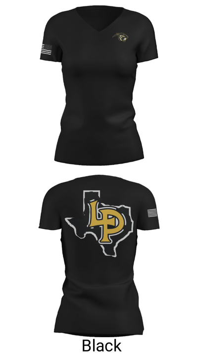 Liberty High School Cross Country 70413236 Women's Short Sleeve V-neck Shirt - 15