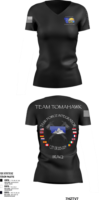 Women's Short Sleeve Vneck Shirt, 1889th RSG, Army, Teamtime, Team time, sublimation, custom sports apparel, team uniforms, spirit wear, spiritwear, sports uniforms, custom shirts, team store, custom team store, fundraiser sports, apparel fundraiser