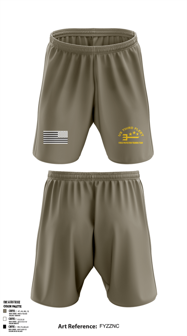 Athletic Shorts With Pockets, US Command Third Fleet, Navy, Teamtime, Team time, sublimation, custom sports apparel, team uniforms, spirit wear, spiritwear, sports uniforms, custom shirts, team store, custom team store, fundraiser sports, apparel fundraiser