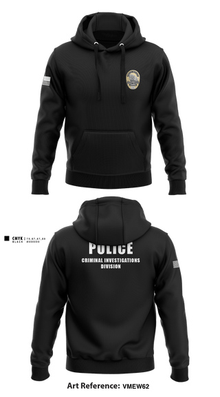 Hoodie, POLICE CRIMINAL INVESTIGATIONS DIVISION, , Teamtime, Team time, sublimation, custom sports apparel, team uniforms, spirit wear, spiritwear, sports uniforms, custom shirts, team store, custom team store, fundraiser sports, apparel fundraiser