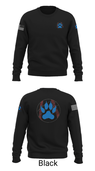 Crew Neck Sweatshirt, Wildcats, Baseball, Teamtime, Team time, sublimation, custom sports apparel, team uniforms, spirit wear, spiritwear, sports uniforms, custom shirts, team store, custom team store, fundraiser sports, apparel fundraiser