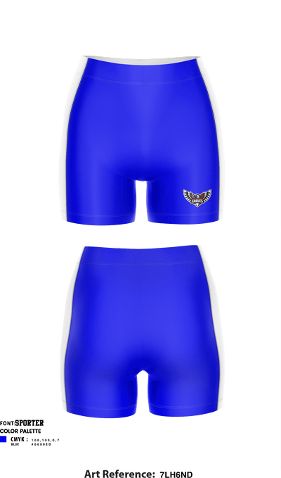 Eisenhower High School Volleyball 77100721 Women's Compression Shorts - 1