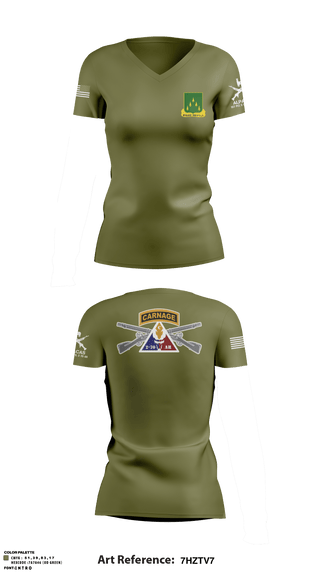 Women's Short Sleeve Vneck Shirt, 1ST PLT ALPACAS, Army, Teamtime, Team time, sublimation, custom sports apparel, team uniforms, spirit wear, spiritwear, sports uniforms, custom shirts, team store, custom team store, fundraiser sports, apparel fundraiser