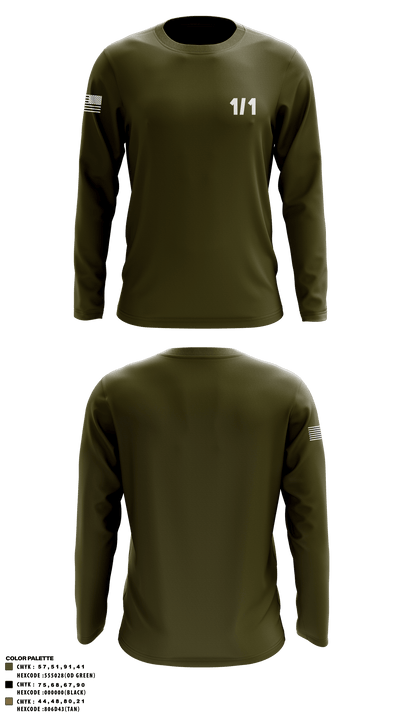 Hades 3421841 Long Sleeve Performance Shirt - 112