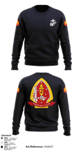1st Battalion 2nd Marines 97957515 Crew Neck Sweatshirt - 3