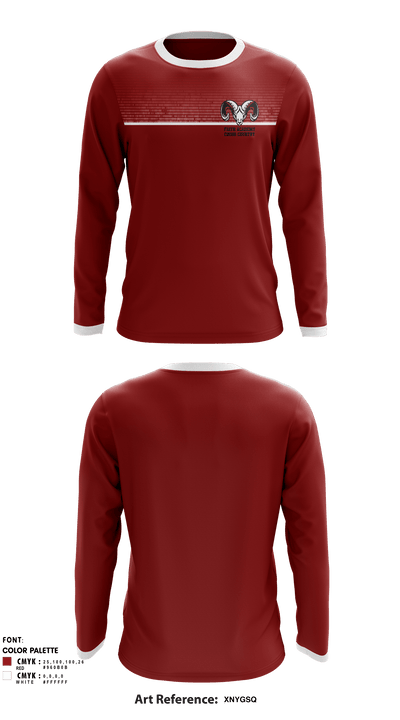 Faith Academy Cross Country 38830015 Long Sleeve Performance Shirt - 1