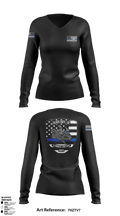 SDRPA 74726956 Women's Long Sleeve V-neck Shirt - 4