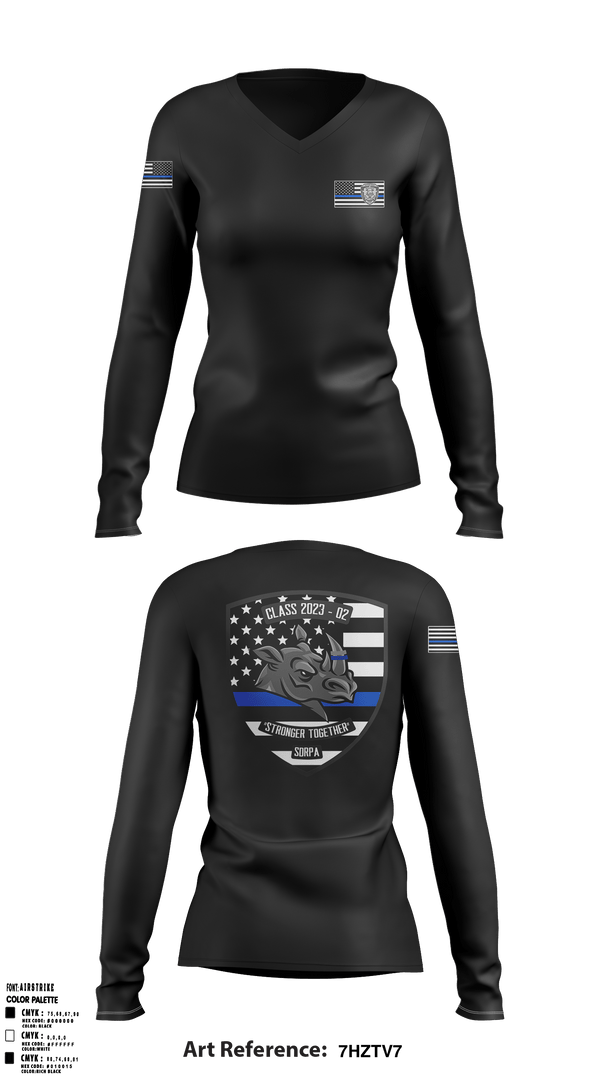 Women's Long Sleeve Vneck Shirt, SDRPA, Police, Teamtime, Team time, sublimation, custom sports apparel, team uniforms, spirit wear, spiritwear, sports uniforms, custom shirts, team store, custom team store, fundraiser sports, apparel fundraiser