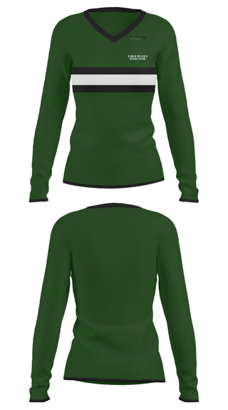 Women's Long Sleeve Vneck Shirt, Rodriguez High School Cheer, Cheer, Teamtime, Team time, sublimation, custom sports apparel, team uniforms, spirit wear, spiritwear, sports uniforms, custom shirts, team store, custom team store, fundraiser sports, apparel fundraiser