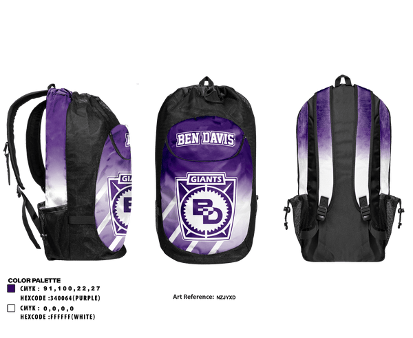 Gear Bag, Ben Davis High School Soccer, Men's Soccer, Teamtime, Team time, sublimation, custom sports apparel, team uniforms, spirit wear, spiritwear, sports uniforms, custom shirts, team store, custom team store, fundraiser sports, apparel fundraiser