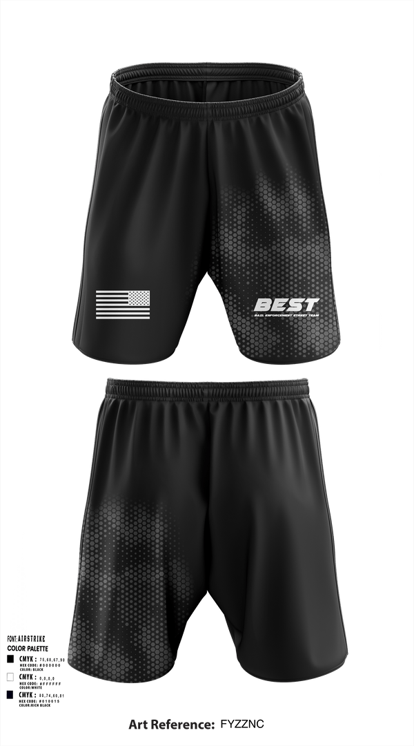 Athletic Shorts With Pockets, BEST (bail enforcement street team) fugitive apprehension and security, , Teamtime, Team time, sublimation, custom sports apparel, team uniforms, spirit wear, spiritwear, sports uniforms, custom shirts, team store, custom team store, fundraiser sports, apparel fundraiser