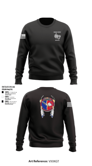 Crew Neck Sweatshirt, Comanche, 309th MI BN, , Teamtime, Team time, sublimation, custom sports apparel, team uniforms, spirit wear, spiritwear, sports uniforms, custom shirts, team store, custom team store, fundraiser sports, apparel fundraiser