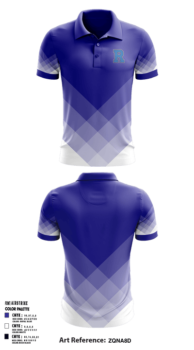 Rochester High School 55192762 Short Sleeve Performance Polo - 1