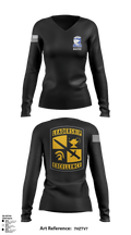Army ROTC 93764198 Women's Long Sleeve V-neck Shirt - 1