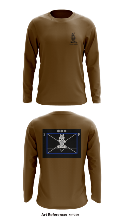 Fox Company, 2-506IN, 3rd Brigade 101st Airborne Division 65675206 Long Sleeve Performance Shirt - 1