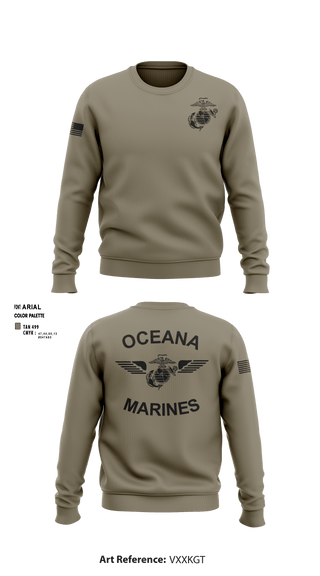 Crew Neck Sweatshirt, , Marines, Teamtime, Team time, sublimation, custom sports apparel, team uniforms, spirit wear, spiritwear, sports uniforms, custom shirts, team store, custom team store, fundraiser sports, apparel fundraiser
