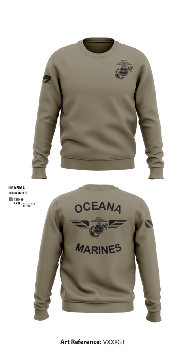 Oceana Marines 61589577 Crew Neck Sweatshirt - 4