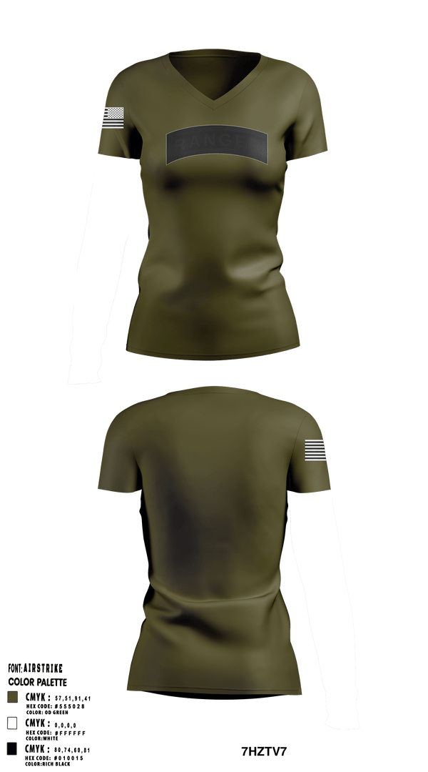 Women's Short Sleeve Vneck Shirt, , Army, Teamtime, Team time, sublimation, custom sports apparel, team uniforms, spirit wear, spiritwear, sports uniforms, custom shirts, team store, custom team store, fundraiser sports, apparel fundraiser