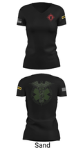 19th Engineer Battalion Aid Station 54166151 Women's Short Sleeve V-neck Shirt - 24