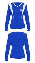 Ringling High School Band 12769150 Women's Long Sleeve V-neck Shirt - 14