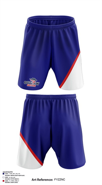 Saugerties Outlaws 20780337 Athletic Shorts With Pockets - 1