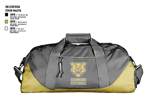 Duffle Bag, Edinburg Junior High School Softball, Softball, Teamtime, Team time, sublimation, custom sports apparel, team uniforms, spirit wear, spiritwear, sports uniforms, custom shirts, team store, custom team store, fundraiser sports, apparel fundraiser