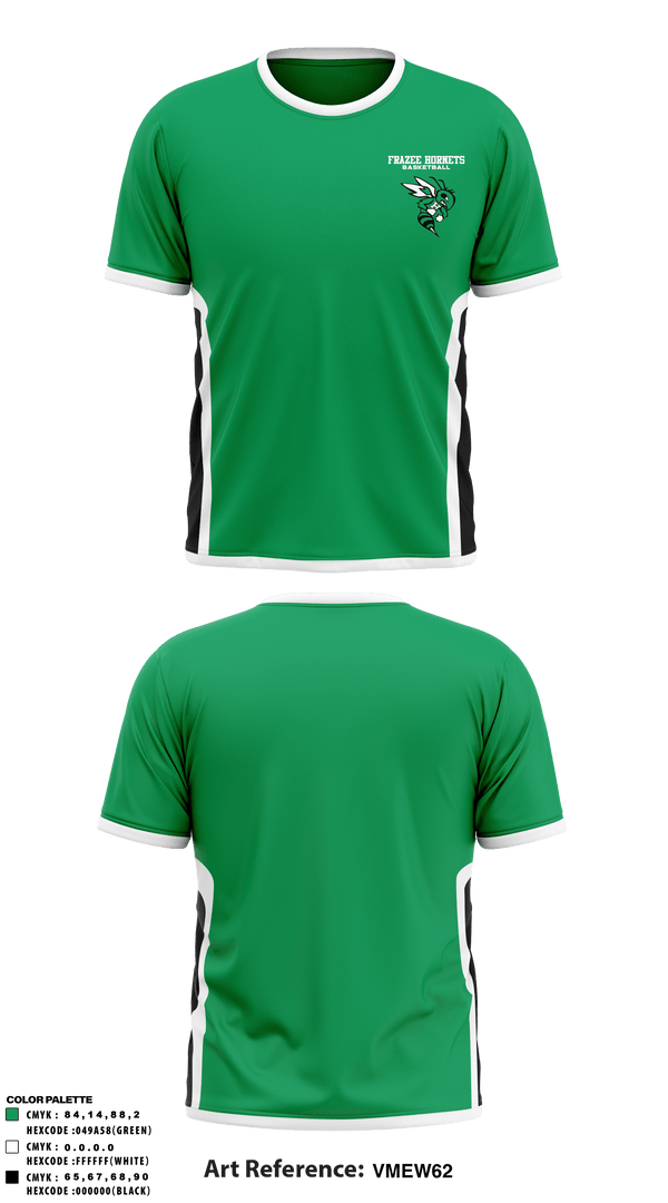 Short Sleeve Performance Shirt, Frazee Hornets, Men's Basketball, Teamtime, Team time, sublimation, custom sports apparel, team uniforms, spirit wear, spiritwear, sports uniforms, custom shirts, team store, custom team store, fundraiser sports, apparel fundraiser