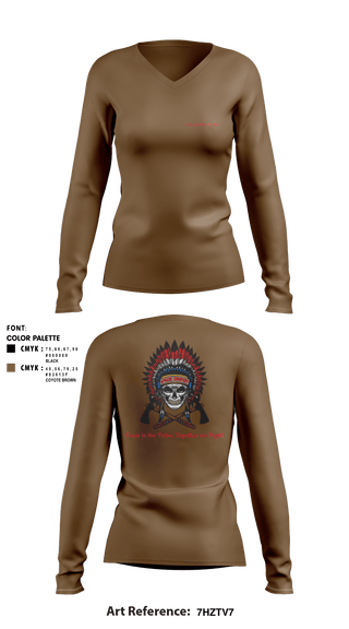 Women's Long Sleeve Vneck Shirt, B Co 309th MI BN, Army, Teamtime, Team time, sublimation, custom sports apparel, team uniforms, spirit wear, spiritwear, sports uniforms, custom shirts, team store, custom team store, fundraiser sports, apparel fundraiser