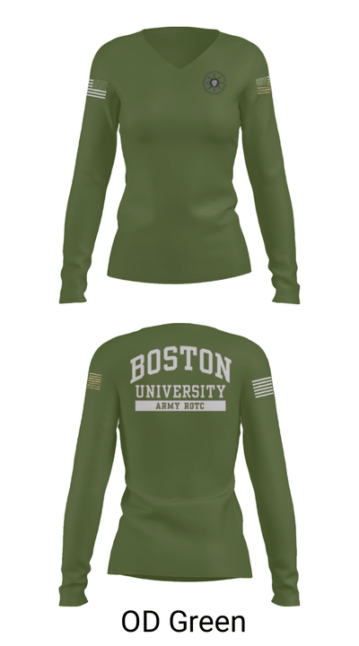 MMA ROTC 42727099 Women's Long Sleeve V-neck Shirt - 40