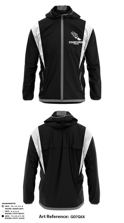 Concord High School Track 53059740 Windbreaker - 3