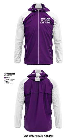 Windbreaker, Hiawatha Collegiate High School, Spirit Store, Teamtime, Team time, sublimation, custom sports apparel, team uniforms, spirit wear, spiritwear, sports uniforms, custom shirts, team store, custom team store, fundraiser sports, apparel fundraiser