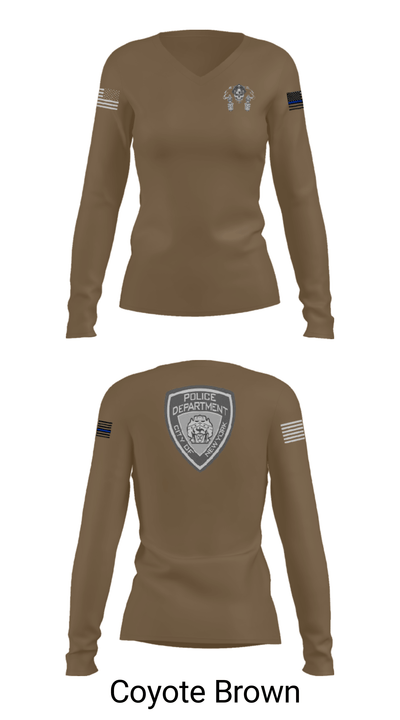 23-18 38846496 Women's Long Sleeve V-neck Shirt - 38