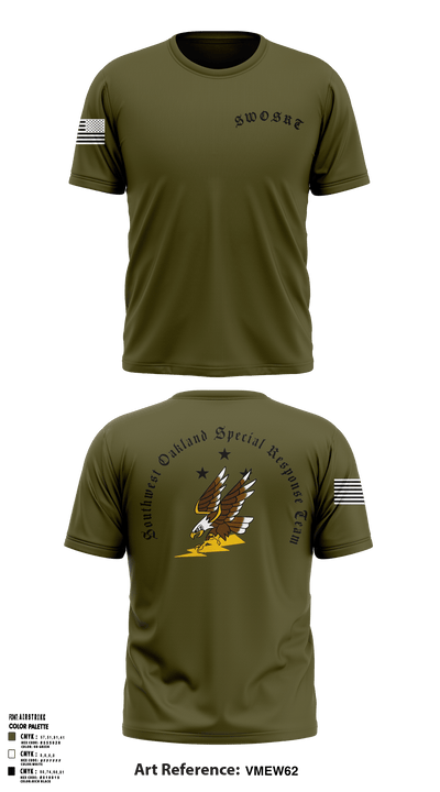 Southwest Oakland Special Response Team 47752248 Short Sleeve Performance Shirt - 1