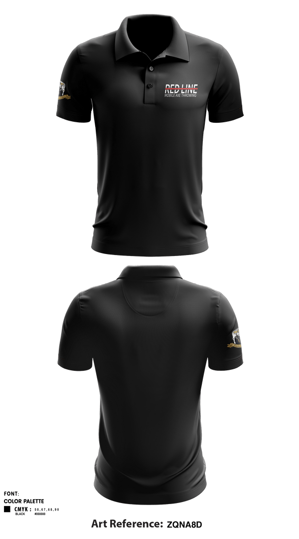 Short Sleeve Performance Polo, Red Line Mobile Axe Throwing, , Teamtime, Team time, sublimation, custom sports apparel, team uniforms, spirit wear, spiritwear, sports uniforms, custom shirts, team store, custom team store, fundraiser sports, apparel fundraiser