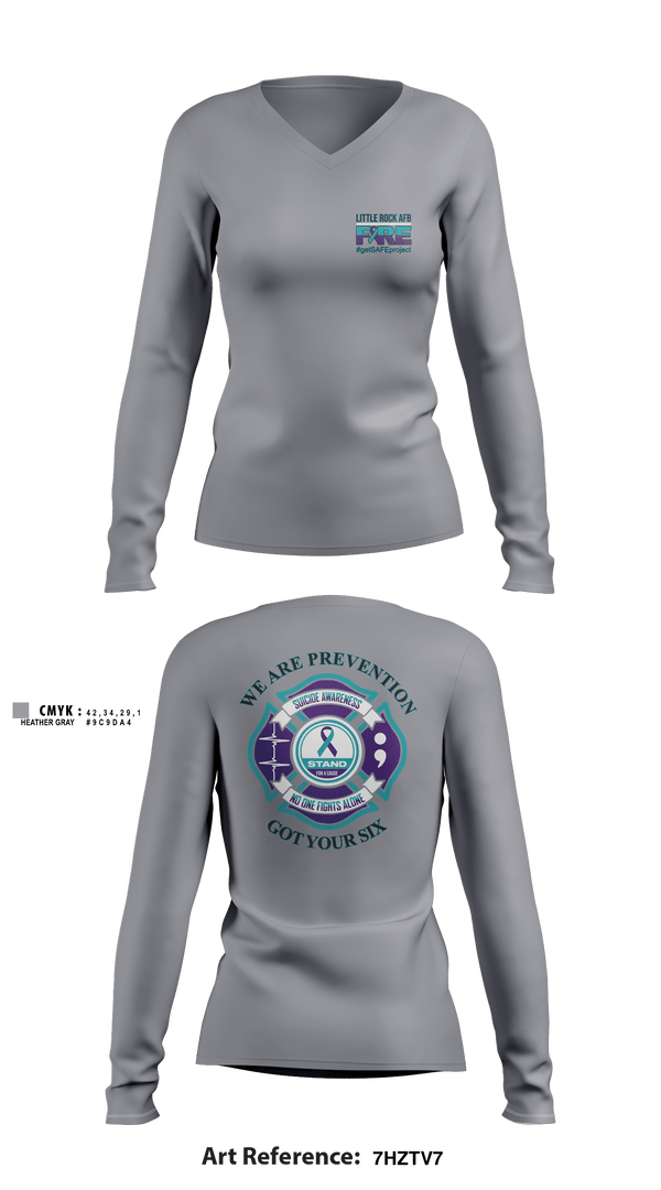 Women's Long Sleeve Vneck Shirt, , Fire Department, Teamtime, Team time, sublimation, custom sports apparel, team uniforms, spirit wear, spiritwear, sports uniforms, custom shirts, team store, custom team store, fundraiser sports, apparel fundraiser