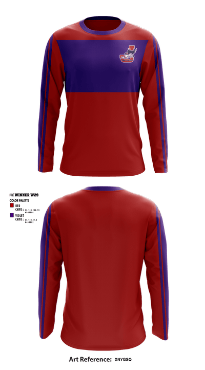 Jenkintown High School field hockey 68132520 Long Sleeve Performance Shirt - 1