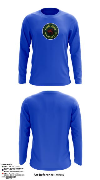 Long Sleeve Performance Shirt, Amphi Legacy Wrestling Club, Wrestling, Teamtime, Team time, sublimation, custom sports apparel, team uniforms, spirit wear, spiritwear, sports uniforms, custom shirts, team store, custom team store, fundraiser sports, apparel fundraiser