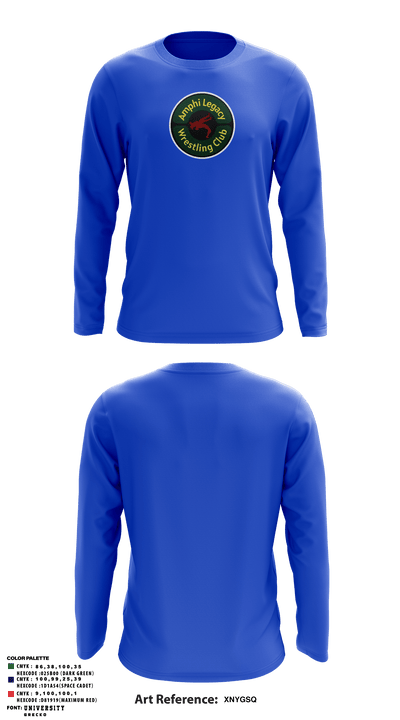 Amphi Legacy Wrestling Club 31665809 Long Sleeve Performance Shirt - 7