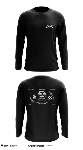 Long Sleeve Performance Shirt, 1st PLT/Able Co/3-121 IN, Army, Teamtime, Team time, sublimation, custom sports apparel, team uniforms, spirit wear, spiritwear, sports uniforms, custom shirts, team store, custom team store, fundraiser sports, apparel fundraiser