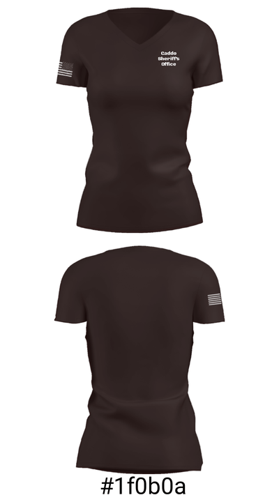 Caddo Sheriff’s Office 62599886 Women's Short Sleeve V-neck Shirt - 4