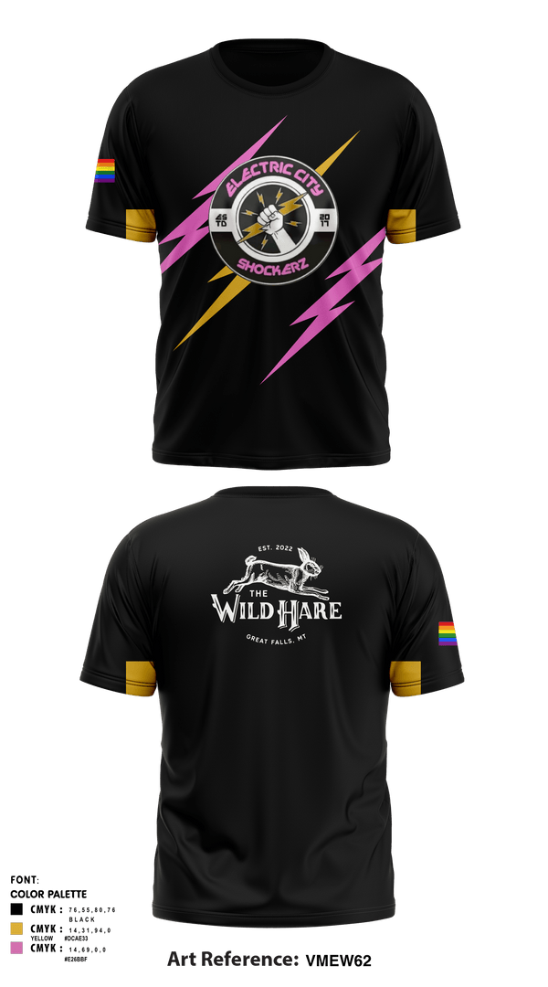 Short Sleeve Performance Shirt, Electric city shockerz, Rugby, Teamtime, Team time, sublimation, custom sports apparel, team uniforms, spirit wear, spiritwear, sports uniforms, custom shirts, team store, custom team store, fundraiser sports, apparel fundraiser
