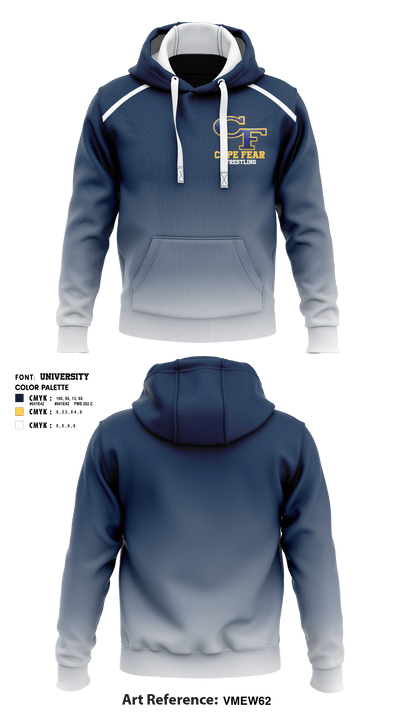 Cape Fear High School Wrestling 75219842 Hoodie - 2