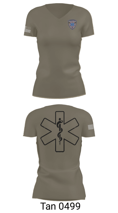 WEBSTER EMS 57838096 Women's Short Sleeve V-neck Shirt - 36