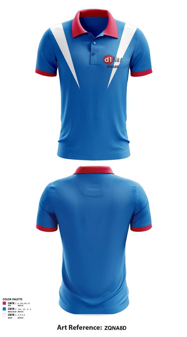 Short Sleeve Performance Polo, D1Naz Upward Basketball And Cheerleading, Men's Basketball, Teamtime, Team time, sublimation, custom sports apparel, team uniforms, spirit wear, spiritwear, sports uniforms, custom shirts, team store, custom team store, fundraiser sports, apparel fundraiser
