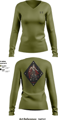 CHROMITE 96964112 Women's Long Sleeve V-neck Shirt - 3