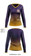 Queen Creek 42823667 Women's Long Sleeve V-neck Shirt - 1